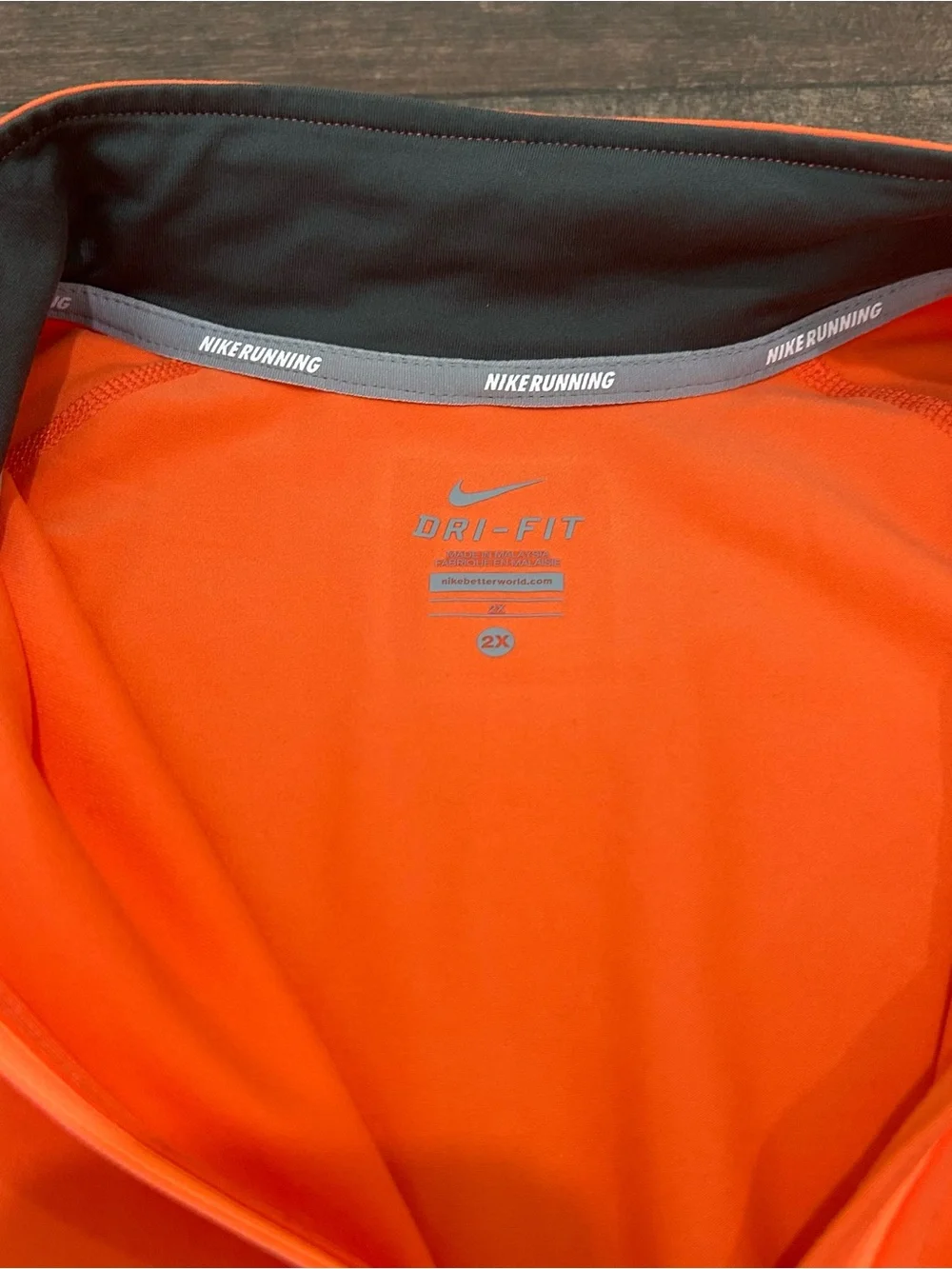 Women’s 2XL Plus Nike Element Dri-Fit Orange Quarter-Zip Performance Pullover